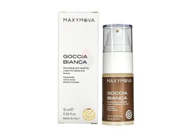GOCCIA Bianca - Crema Nutriente e Riparatrice per Laminazione Ciglia e Sopracciglia MAXYMOVA - 15ml maxymova