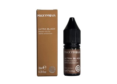 ULTRA BLACK - Tinta Liquida con Cheratina per Ciglia e Sopracciglia MAXYMOVA - 10ml maxymova
