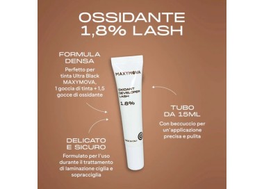 OSSIDANTE 1,8% (Formula Densa) per Tinta Liquida Ultra Black MAXYMOVA - Tubo Soft - 15ml maxymova