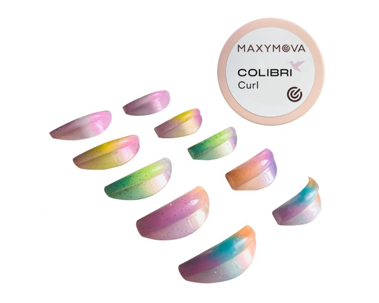 BIGODINI COLIBRI' CURL per Laminazione Ciglia MAXYMOVA - Semitrasparenti Colorati - 5 paia maxymova BIGODINI COLIBRI' CURL per Laminazione Ciglia MAXYMOVA - Semitrasparenti Colorati - 5 paia maxymova