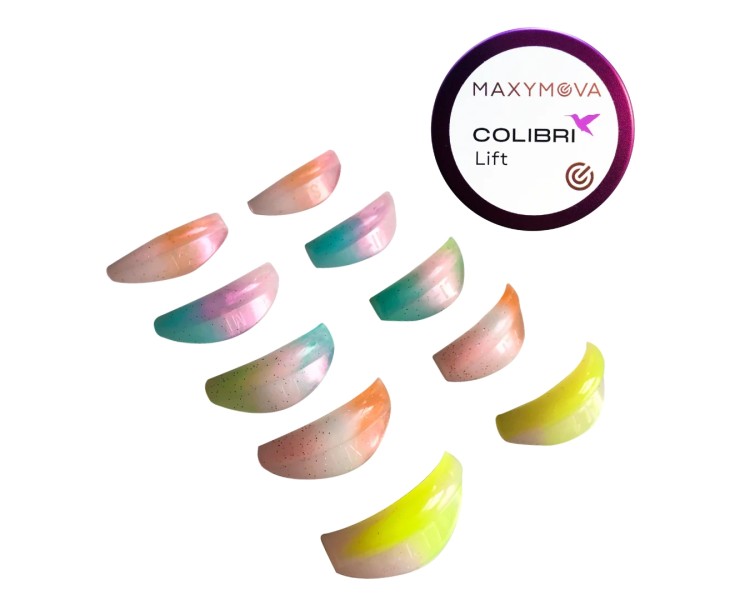 BIGODINI COLIBRI' LIFT per Laminazione Ciglia MAXYMOVA - Semitrasparenti Colorati - 5 paia maxymova BIGODINI COLIBRI' LIFT per Laminazione Ciglia MAXYMOVA - Semitrasparenti Colorati - 5 paia maxymova