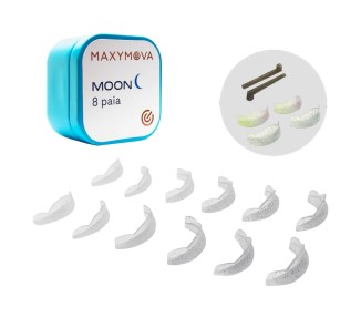 BIGODINI MOON Professionali in Silicone per Laminazione MAXYMOVA - 8 paia maxymova