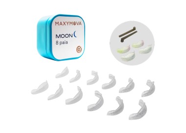 BIGODINI MOON Professionali in Silicone per Laminazione MAXYMOVA - 8 paia maxymova