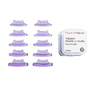 TEDDY U CURL - Bigodini in Silicone Ultra-Adesivi per Laminazione MAXYMOVA - 5 paia maxymova