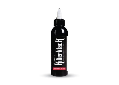POWERFUL BLACK - KillerBlack Ink - 150ml - Colore Tattoo REACH killerblack