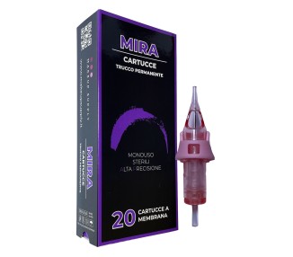 MATERIALE SCADUTO - Utilizzare Solo per Esercitazione | 07 RL (Round Liner) 0,25mm - Cartucce Mira NANO - Aghi PMU - 20pz. do...