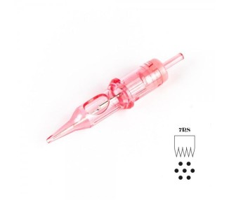 MATERIALE SCADUTO - Utilizzare Solo per Esercitazione | 07 RS (Round Shader) 0,30mm - Cartucce Kwadron OPTIMA - Aghi PMU - 20...