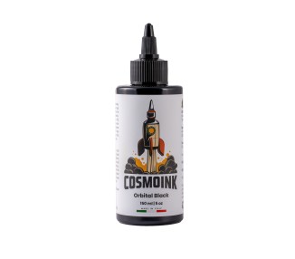 MATERIALE SCADUTO - Utilizzare Solo per Esercitazione | COSMOINK Orbital Black (Linee) - 150ml - Colore Tattoo REACH cosmoink