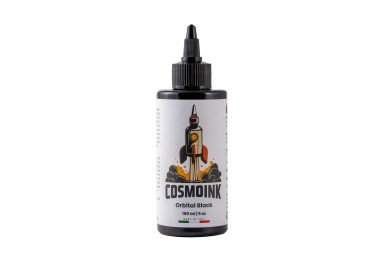 MATERIALE SCADUTO - Utilizzare Solo per Esercitazione | COSMOINK Orbital Black (Linee) - 150ml - Colore Tattoo REACH cosmoink
