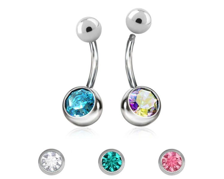 8mm JEWEL NAVEL BARBELLS 8mm JEWEL NAVEL BARBELLS