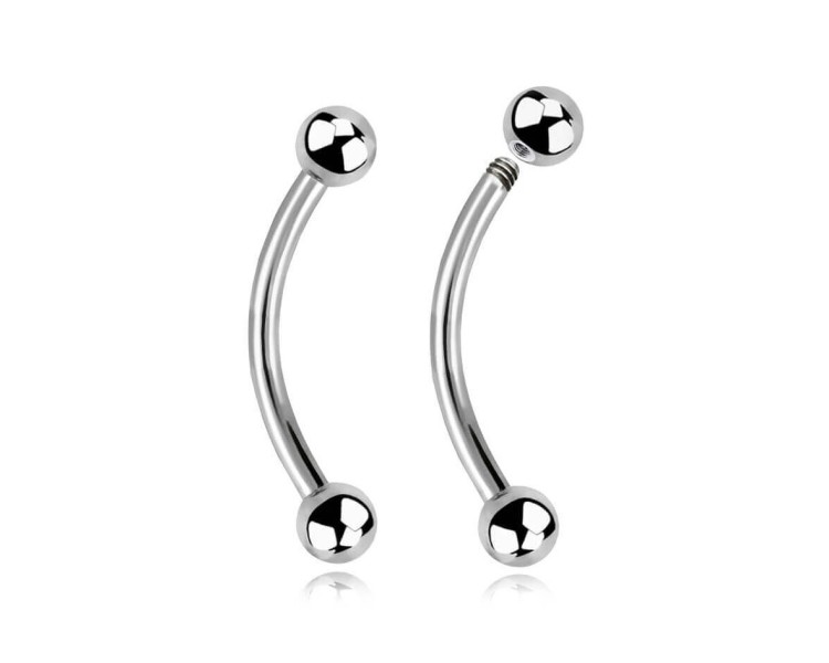 CURVED EYEBROW BARBELLS CURVED EYEBROW BARBELLS