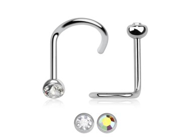 JEWEL NOSE STUDS BENT