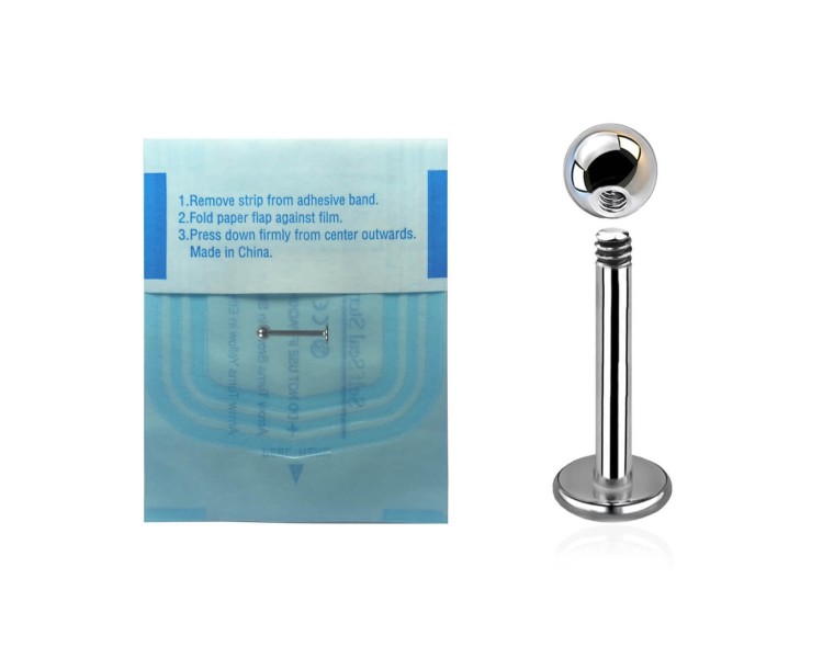 SS STERILE LABRET sfera 3mm SS STERILE LABRET sfera 3mm