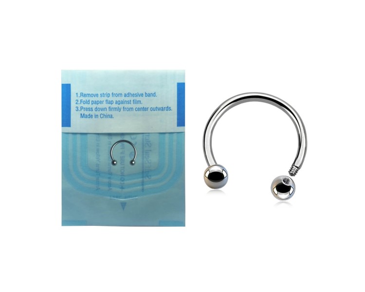 TT STERILE CIRCULAR BARBELLS sfere 3mm - 1,2 mm TT STERILE CIRCULAR BARBELLS sfere 3mm - 1,2 mm