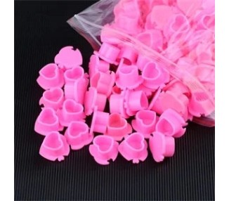Heart Ink Caps - Capsule Porta Colore a Cuore - 100pz.