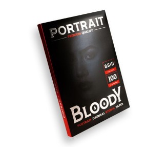 Bloody Portrait Thermal Stencil Paper - Carta Termica Premium per Stencil con Stampante - 21.6 x 27.9 cm - 100pz. bloody