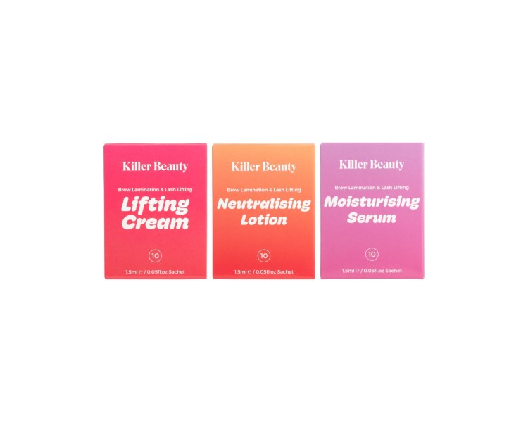 Set Vegano KILLER BEAUTY per Laminazione Ciglia e Sopracciglia in Bustine - 1.5ml x 30pz. killer beauty Set Vegano KILLER BEAUTY per Laminazione Ciglia e Sopracciglia in Bustine - 1.5ml x 30pz. killer beauty