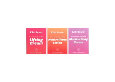 Set Vegano KILLER BEAUTY per Laminazione Ciglia e Sopracciglia in Bustine - 1.5ml x 30pz. killer beauty