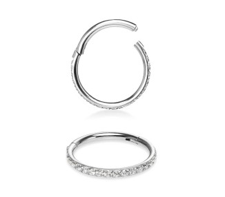SS 316 JEWELLED CLICK SEGMENT RING