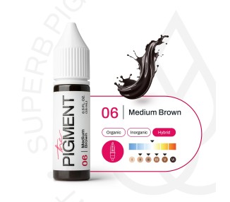 06 MEDIUM BROWN - The Pigment - 15ml - Pigmento PMU REACH the pigment