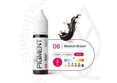 06 MEDIUM BROWN - The Pigment - 15ml - Pigmento PMU REACH the pigment