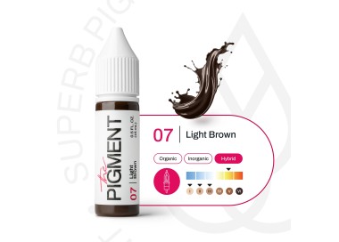 07 LIGHT BROWN - The Pigment - 15ml - Pigmento PMU REACH the pigment