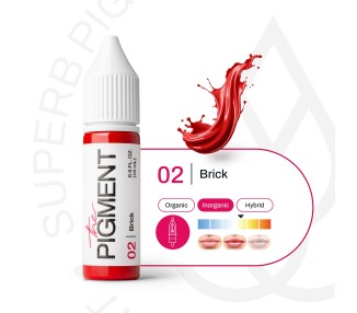 02 BRICK - The Pigment - 15ml - Pigmento PMU REACH the pigment