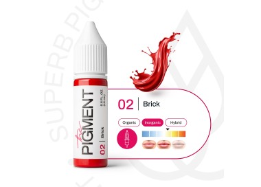 02 BRICK - The Pigment - 15ml - Pigmento PMU REACH the pigment