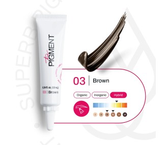 03 BROWN Microblading - The Pigment - 10ml - Pigmento PMU REACH the pigment