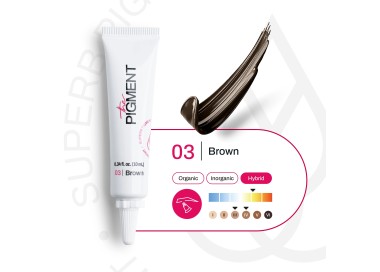 03 BROWN Microblading - The Pigment - 10ml - Pigmento PMU REACH the pigment