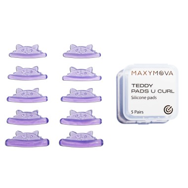 TEDDY U CURL - Bigodini Ultra-Adesivi in Silicone per Laminazione Ciglia MAXYMOVA - 5 paia