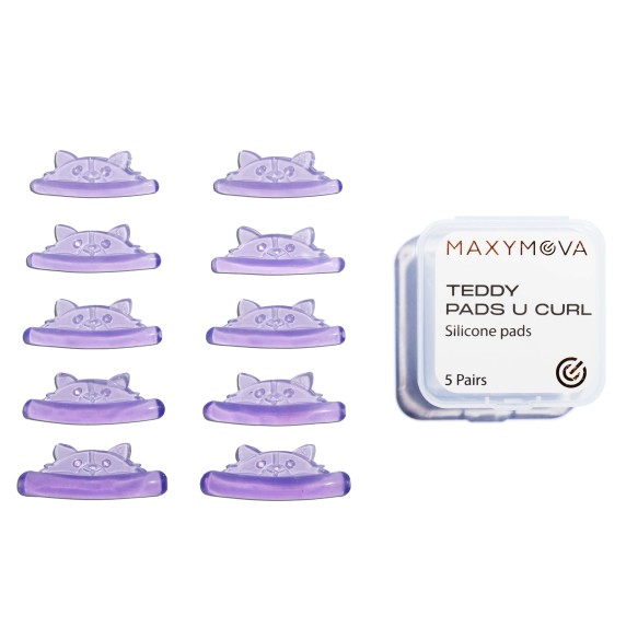 TEDDY U CURL - Bigodini Ultra-Adesivi in Silicone per Laminazione Ciglia MAXYMOVA - 5 paia