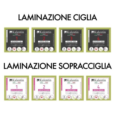 TESTER PACK Laminazione Ciglia e Sopracciglia KALENTIN - 12 monodosi 2