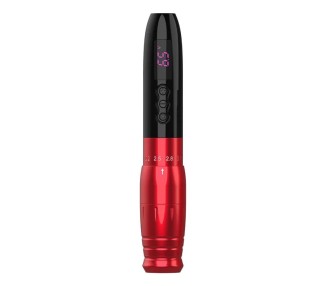 EZ Lola Air Pro - Black Red - Corsa Regolabile (2.0 - 3.3 mm) - Dermografo Wireless PMU Pen ez tattoo