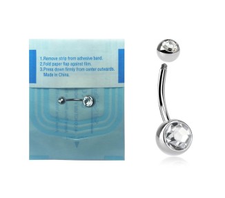 TT STERILE DOUBLE JEWEL NAVEL BANANABELL sfere 5+8mm