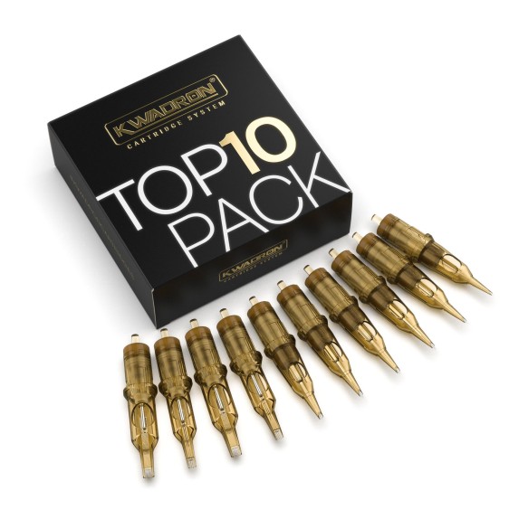 Kwadron TOP10 Pack - Cartucce Aghi Tattoo - 10 pz