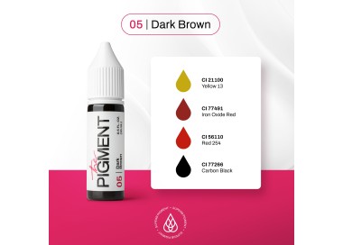 05 DARK BROWN - The Pigment - 15ml - Pigmento PMU REACH the pigment