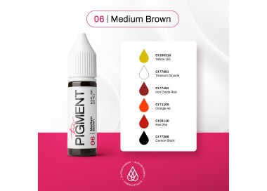 06 MEDIUM BROWN - The Pigment - 15ml - Pigmento PMU REACH the pigment