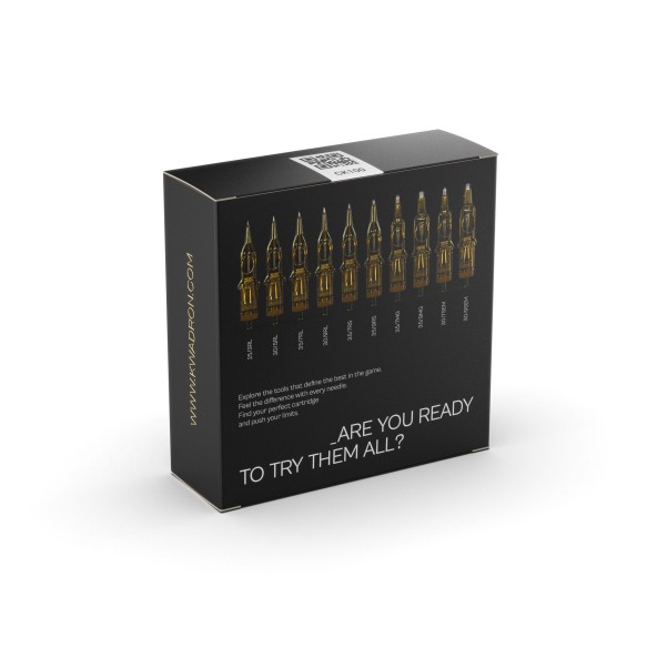 TOP10 PACK Cartridges - Cartucce Kwadron - Aghi Tattoo - 10pz