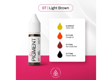07 LIGHT BROWN - The Pigment - 15ml - Pigmento PMU REACH the pigment
