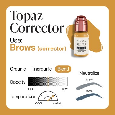 TOPAZ CORRECTOR - Perma Blend Luxe - 15ml - Correttore PMU REACH 2