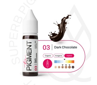 03 DARK CHOCOLATE - The Pigment - 15ml - Pigmento PMU REACH the pigment