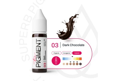 03 DARK CHOCOLATE - The Pigment - 15ml - Pigmento PMU REACH the pigment