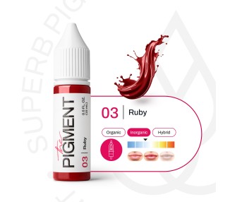 03 RUBY - The Pigment - 15ml - Pigmento PMU REACH the pigment