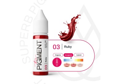 03 RUBY - The Pigment - 15ml - Pigmento PMU REACH the pigment