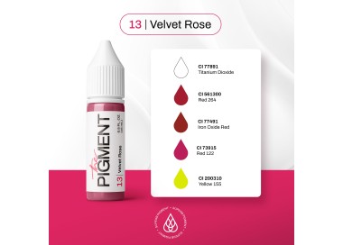 13 VELVET ROSE - The Pigment - 15ml - Pigmento PMU REACH the pigment