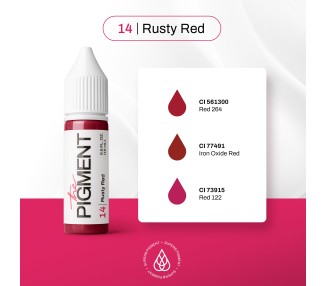 14 RUSTY RED - The Pigment - 15ml - Pigmento PMU REACH the pigment