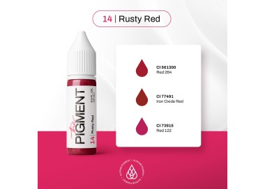 14 RUSTY RED - The Pigment - 15ml - Pigmento PMU REACH the pigment