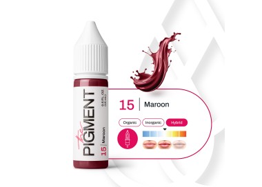 15 MAROON - The Pigment - 15ml - Pigmento PMU REACH the pigment