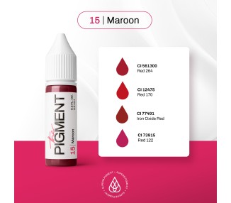 15 MAROON - The Pigment - 15ml - Pigmento PMU REACH the pigment